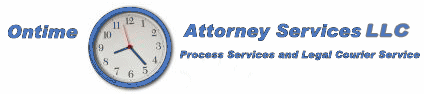 Ontime Attorney Services, LLC LOGO - Dayton, Cincinatti, Columbus, Cleveland, and Toledo  Ohio Process Servers, Legal Support, Skiptracing, Document Retrieval, Court Filing, Investigative Research, Richmond, Indiana, Covington and Newport, Kentucky